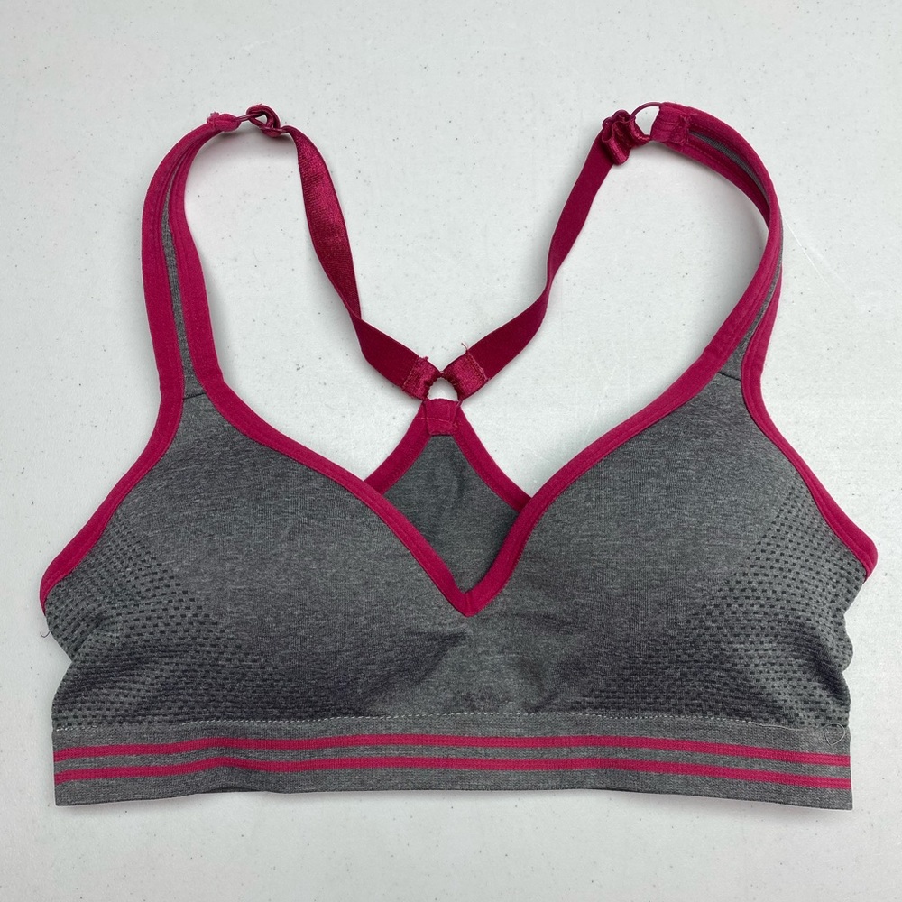 GRY/PNK Slip Over Wireless Sports, S  (no tag) *P1044